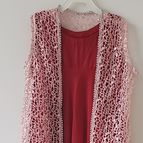 Semi-Formal Red Maxi Dress - Picture 5 of 6